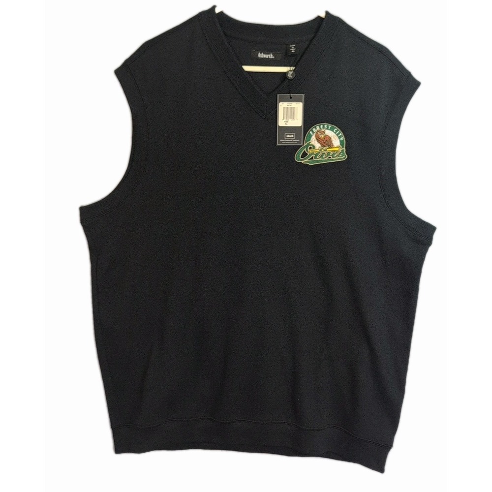 Ashworth Size Extra Large XL‎ Adult Pullover Sweatshirt Vest Forest City Owls...